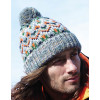 Pletena pisana kapa Blizzard Bobble