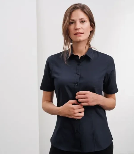 Poplin bluza s kratkimi rokavi Daiber JN 679