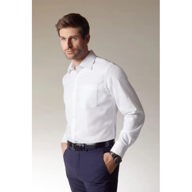 Micro-twill srajca z dolgimi rokavi Daiber JN 682