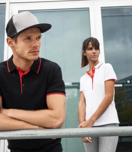 Ženska črtasta polo majica iz piquéja Daiber JN 727
