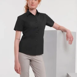 Poplin bluza s kratkimi rokavi Russell Athletic 935F
