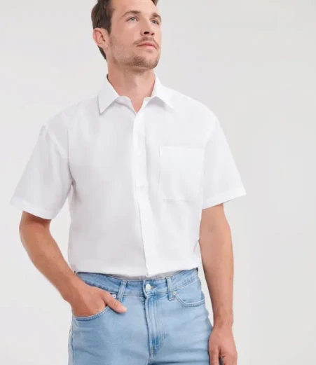 Poplin srajca s kratkimi rokavi Russell Athletic 935M