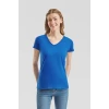 Ženska majica z V-izrezom F.O.L. Lady-Fit Valueweight V-Neck T