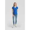 Ženska majica z V-izrezom F.O.L. Lady-Fit Valueweight V-Neck T