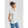 Ženska majica z V-izrezom F.O.L. Lady-Fit Valueweight V-Neck T