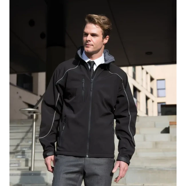 S kapuco 3-slojna softshell jakna Result R 118X