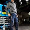 Delovni pulover s kapuco in kratko zadrgo iz organskega bombaža Daiber JN 839
