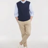 Pulover z V-izrezom brez rokavov Russell Athletic 716M