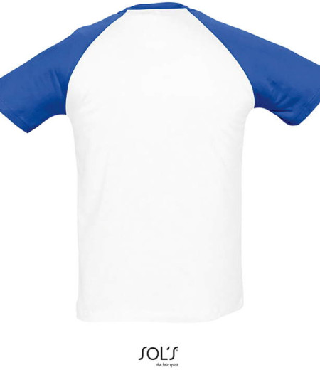 Dvobarvna majica z raglan rokavi