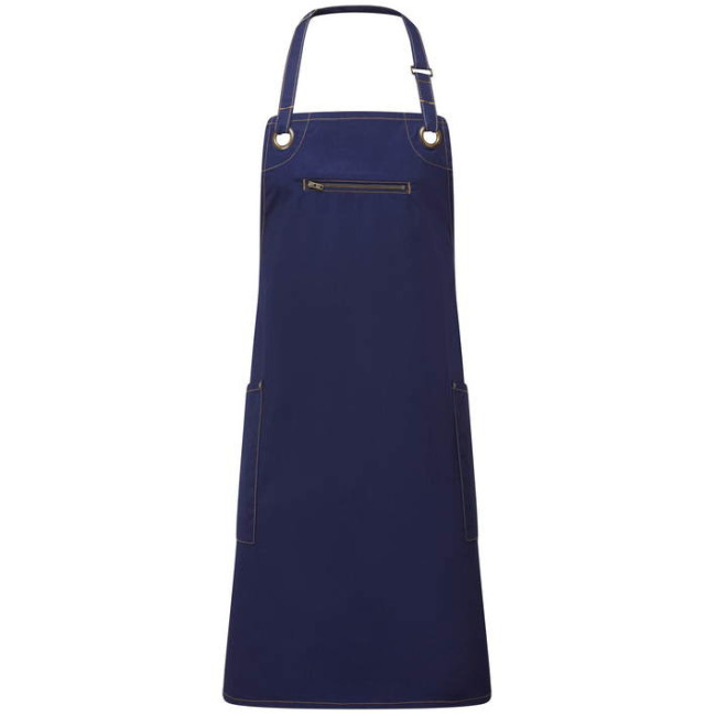 Bib Apron with Side Pockets "Barley"