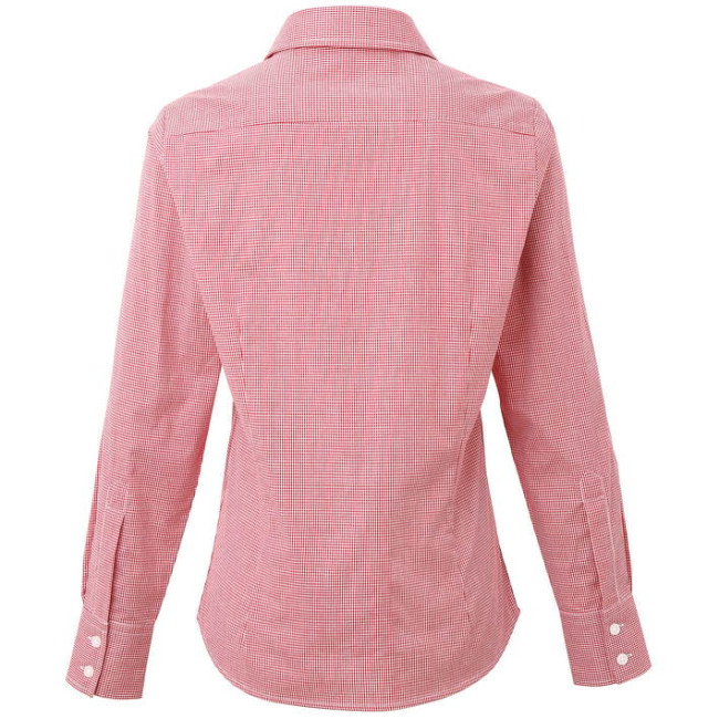 Ženska bluza z dolgimi rokavi Gingham