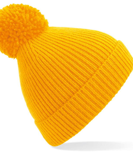 Pletena beanie kapa s cofom