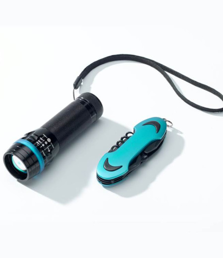 KOMPLET COLORADO I: LED-SVETILKA IN ŽEPNI NOŽ