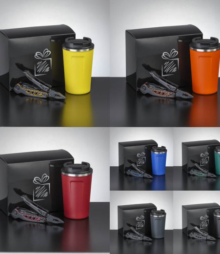 KOMPLET POPOTNIKA II: NORDIJSKA TERMIČNA SKODELICA 350 ml & VEČFUNKCIJSKO ORODJE OPTIMA