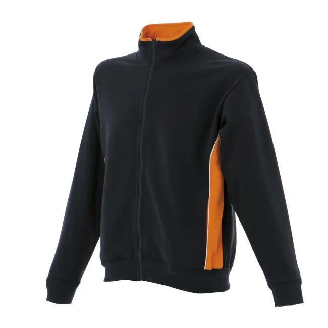 black/orange