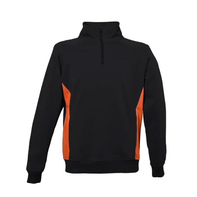 black/orange