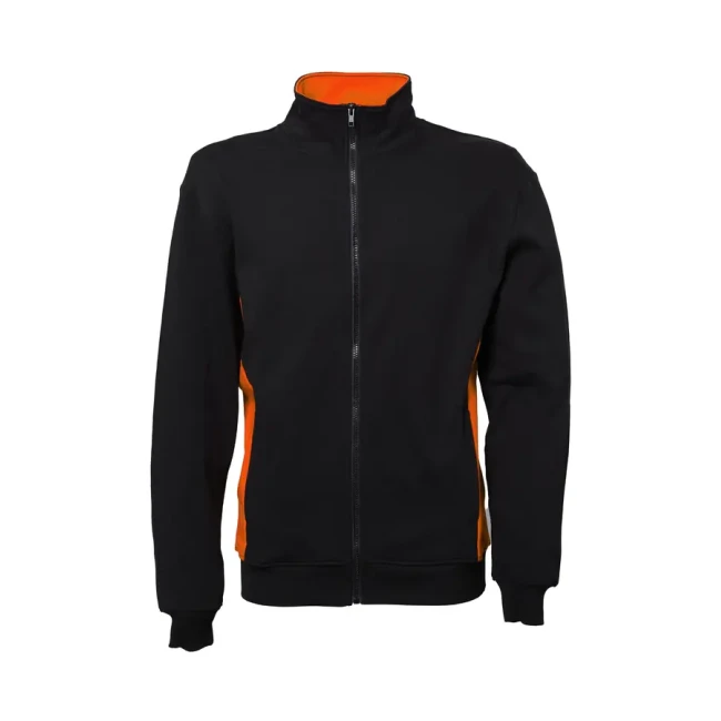 black/orange
