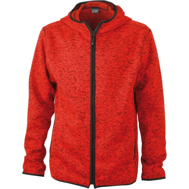 red melange/black