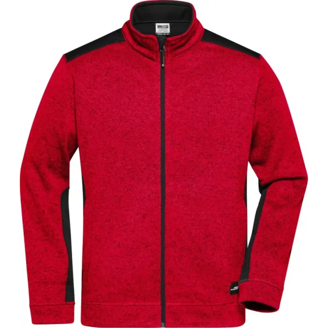 red melange/black