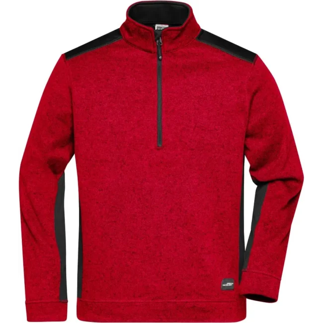 red melange/black