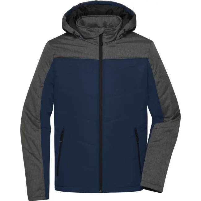navy/anthracite melange