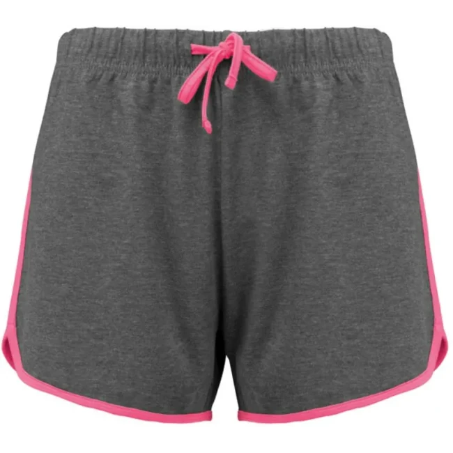 grey heather/fluo pink