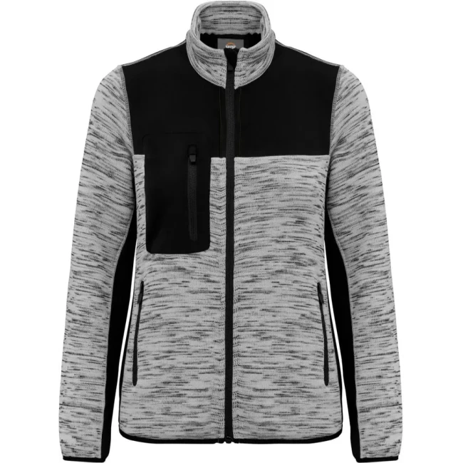 light grey melange/black