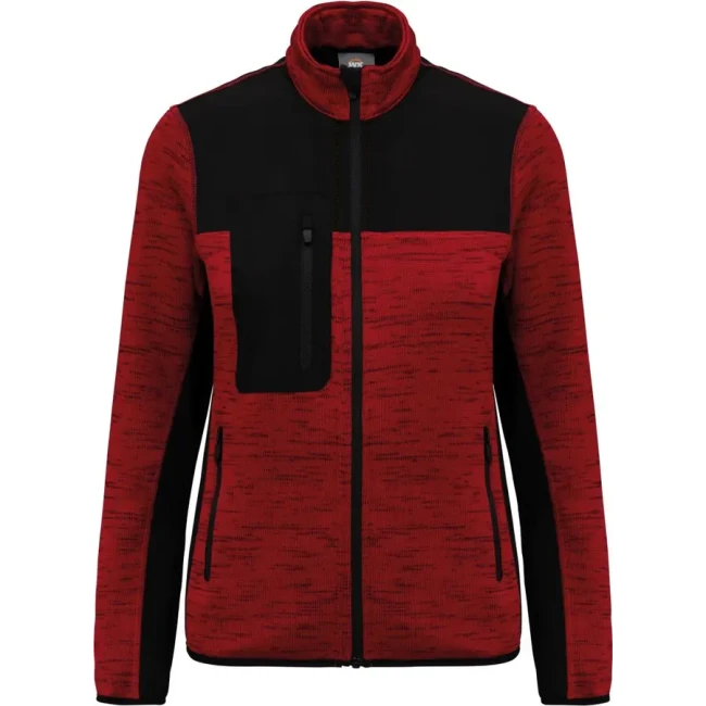 red melange/black
