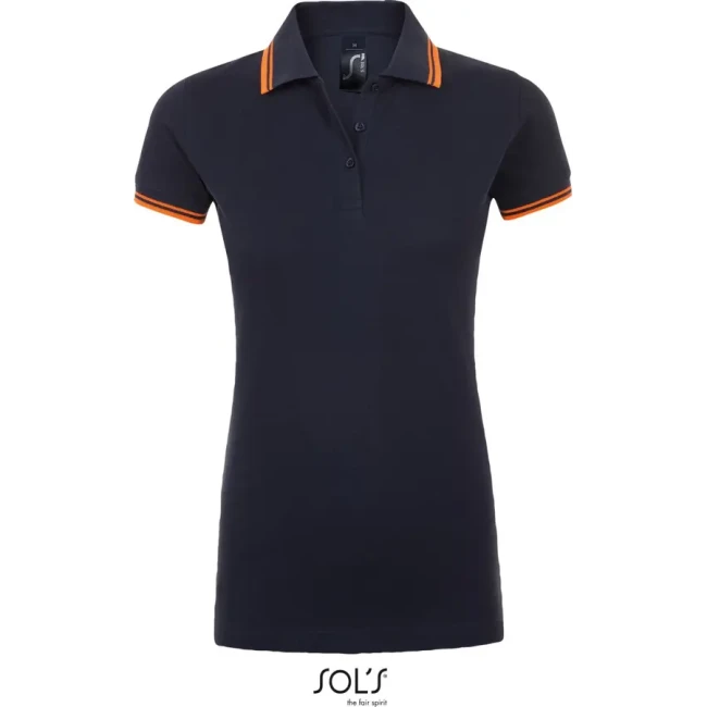 french navy/neon orange