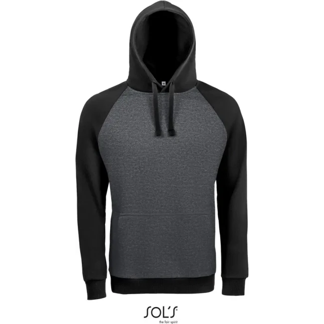 charcoal melange/black