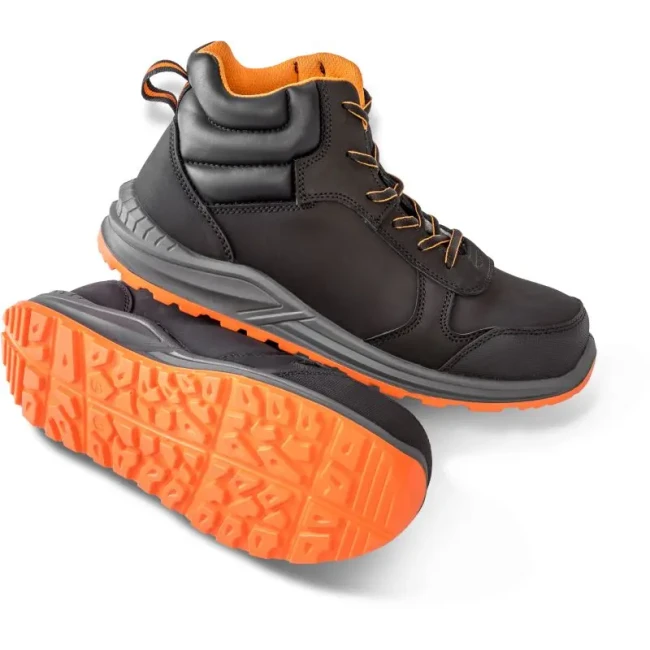 black/grey/orange