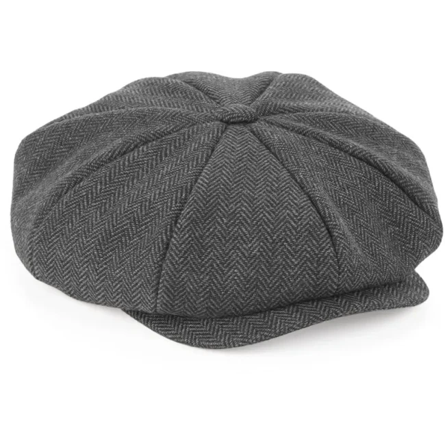 charcoal herringbone