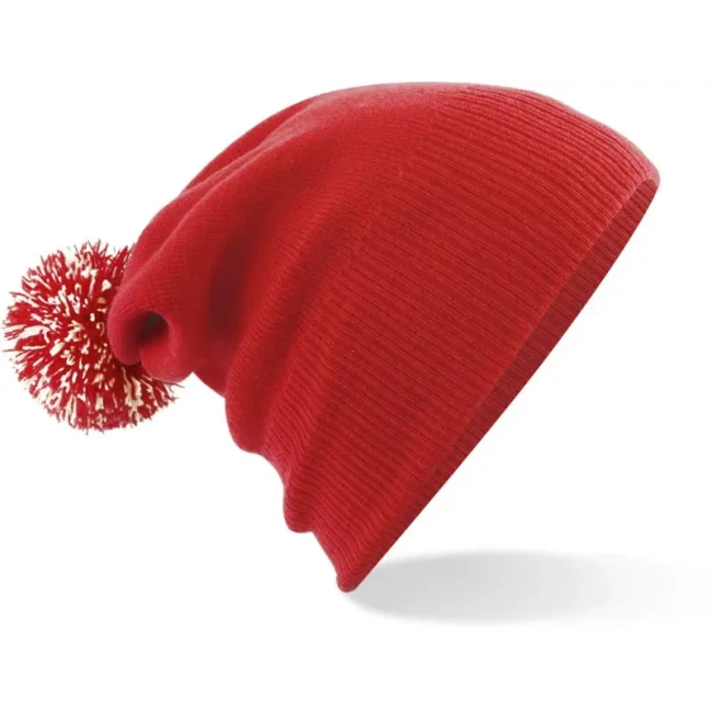 bright red/off white