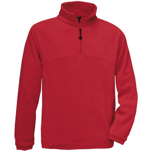 Pulover iz flisa s četrtinsko dolžino zadrge