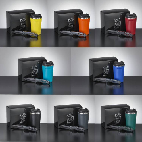 SESTAV ZA ŠOFERJA: TERMIČNA SKODELICA NORDIC 350 ml IN REŠEVALNI NOŽ