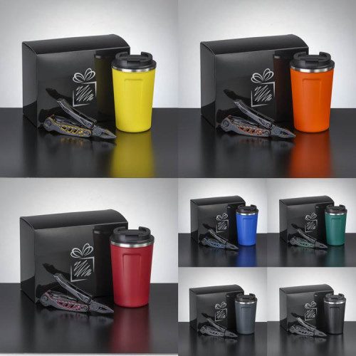 KOMPLET POPOTNIKA II: NORDIJSKA TERMIČNA SKODELICA 350 ml & VEČFUNKCIJSKO ORODJE OPTIMA